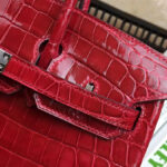 Hermes Birkin 25 Crocodile leather Red